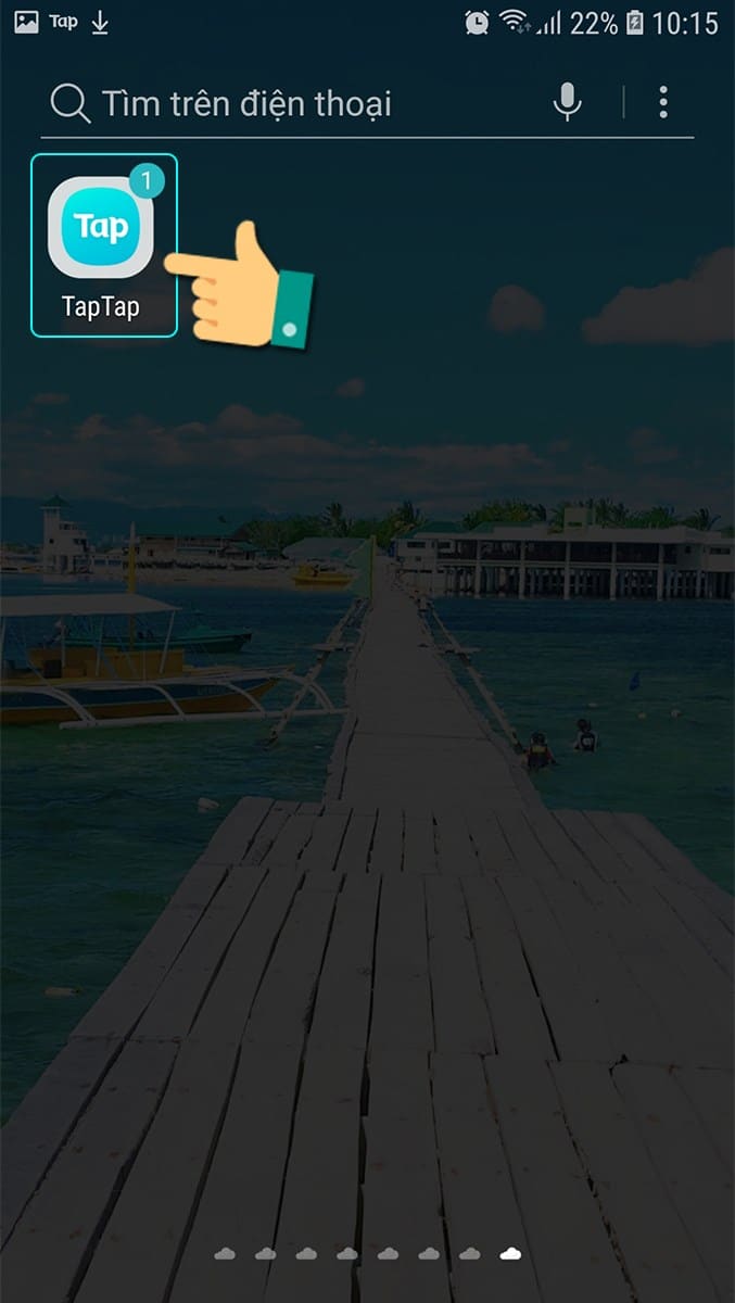 Chọn ứng dụng TapTap