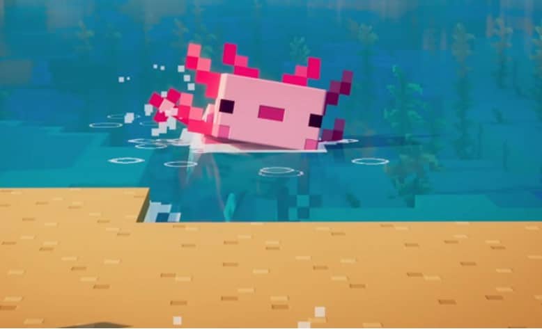 Hình ảnh Axolotl Minecraft cute