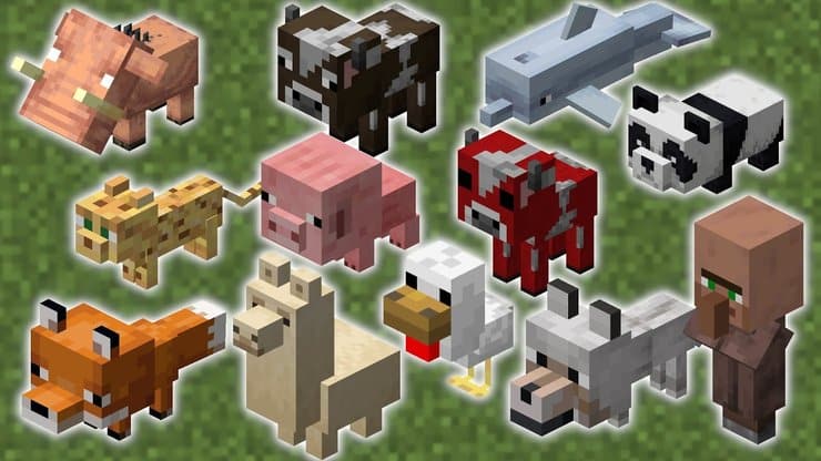 Hình ảnh các con vật trong Minecraft ấn tượng