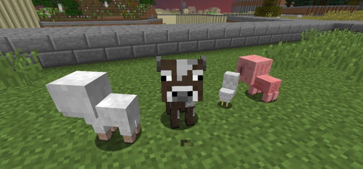 Hình ảnh các con vật trong Minecraft đáng yêu