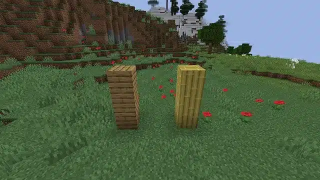 Hình ảnh các khối gỗ trong Minecraft