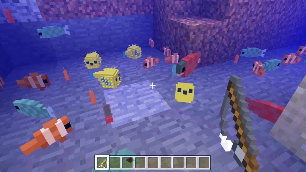 Hình ảnh các loại cá trong Minecraft đa dạng