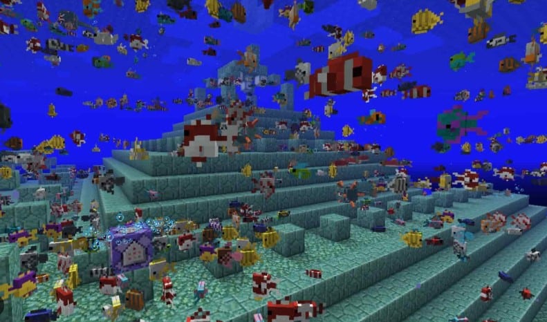 Hình ảnh các loại cá trong Minecraft vô cùng nhiều