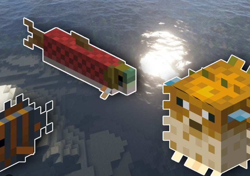 Hình ảnh các loại cá trong Minecraft