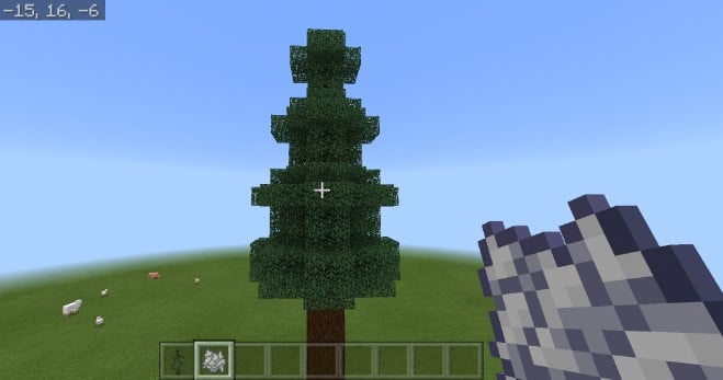 Hình ảnh cây gỗ Vân Sam Minecraft