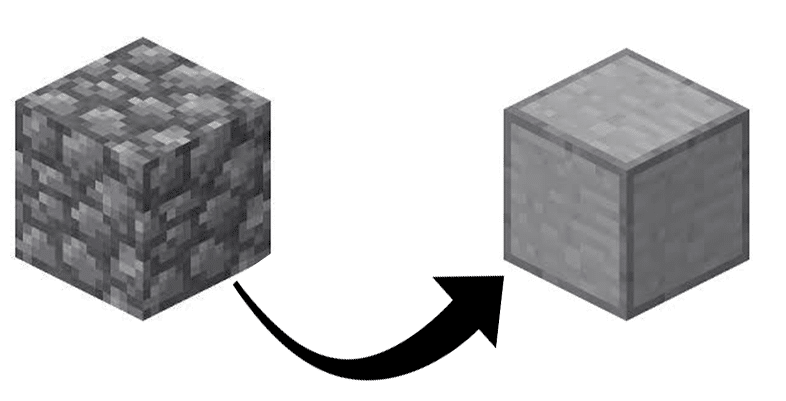 Hình ảnh đá mịn trong Minecraft