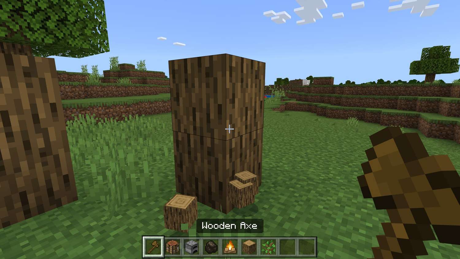 Hình ảnh khối gỗ trong game Minecraft