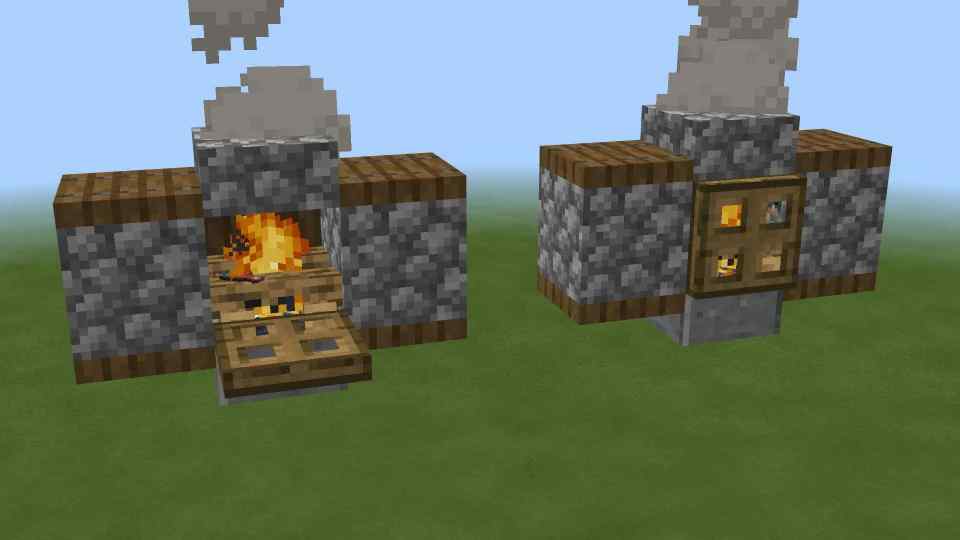 Hình ảnh lò hun khói trong Minecraft độc đáo