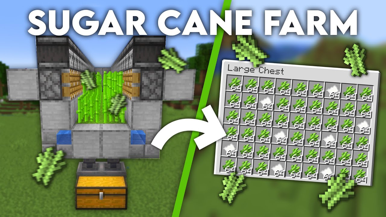 Hình ảnh máy farm mía Minecraft cực đẹp