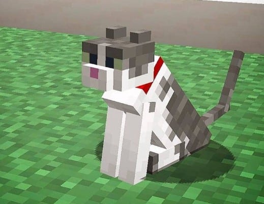 Hình avatar mèo Minecraft siêu dễ thương
