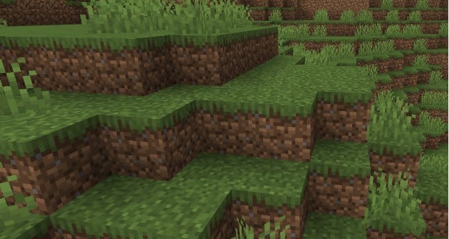 Hình các khối cỏ trong Minecraft