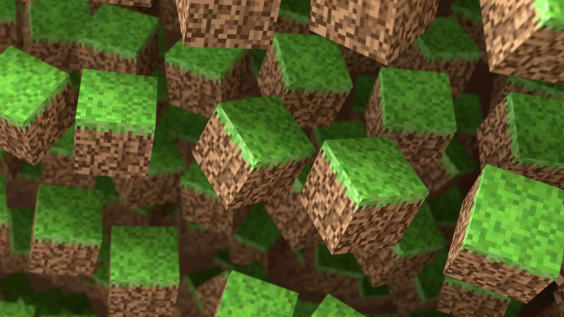 Hình nhiều khối cỏ trong Minecraft