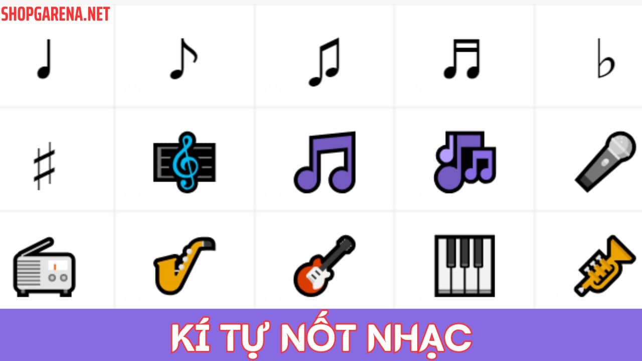 Kí Tự Nốt Nhạc