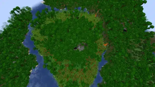 Khu đất tươi tốt trong Minecraft 1.20