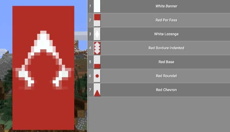 Mẫu hoa văn cờ hiệu Minecraft cực bá đạo