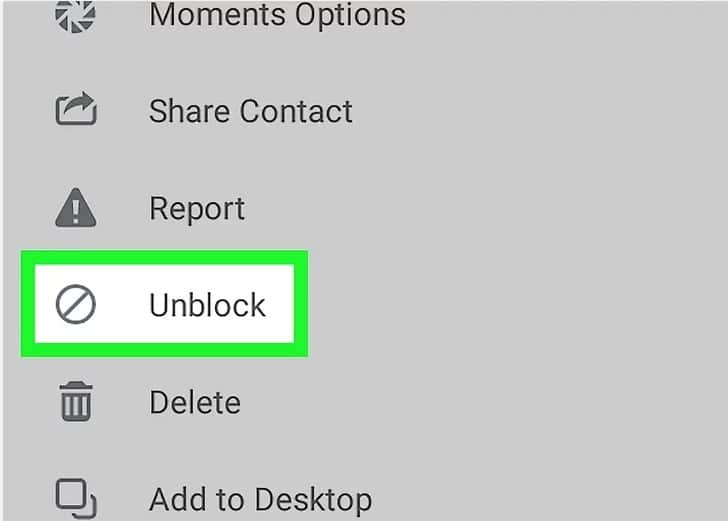 Nhấn chọn Unblock để bỏ chặn