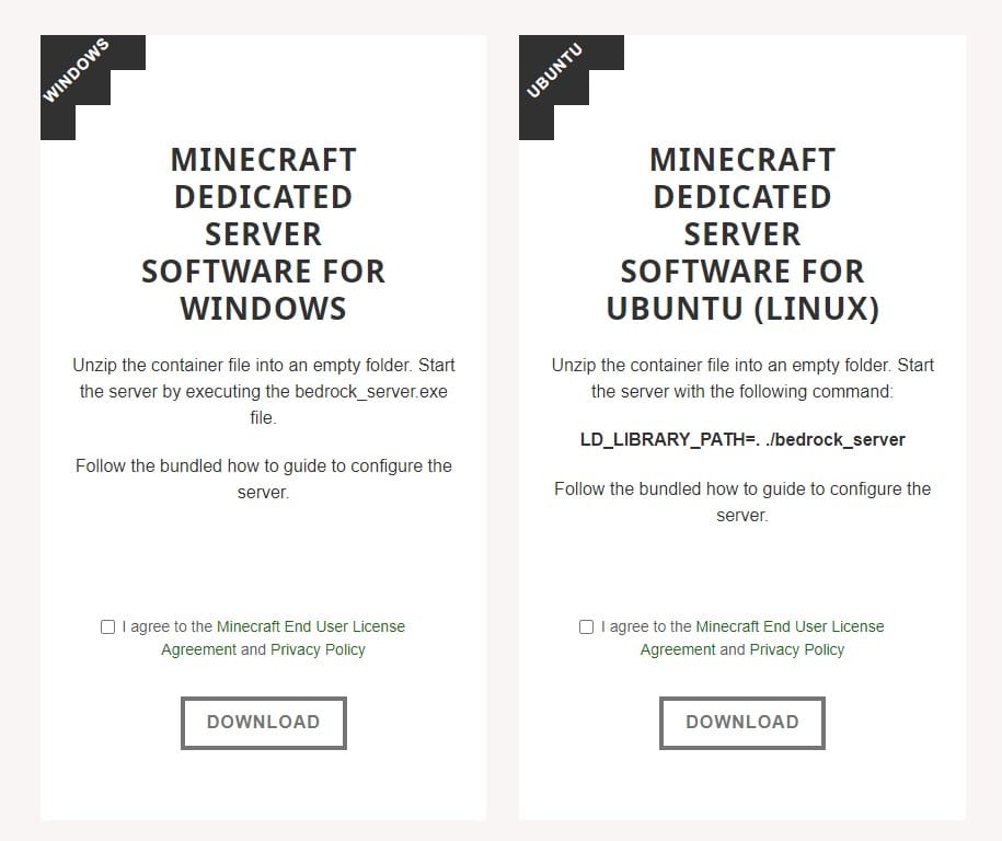 Tải xuống phiên bản mới nhất của Minecraft PE Server