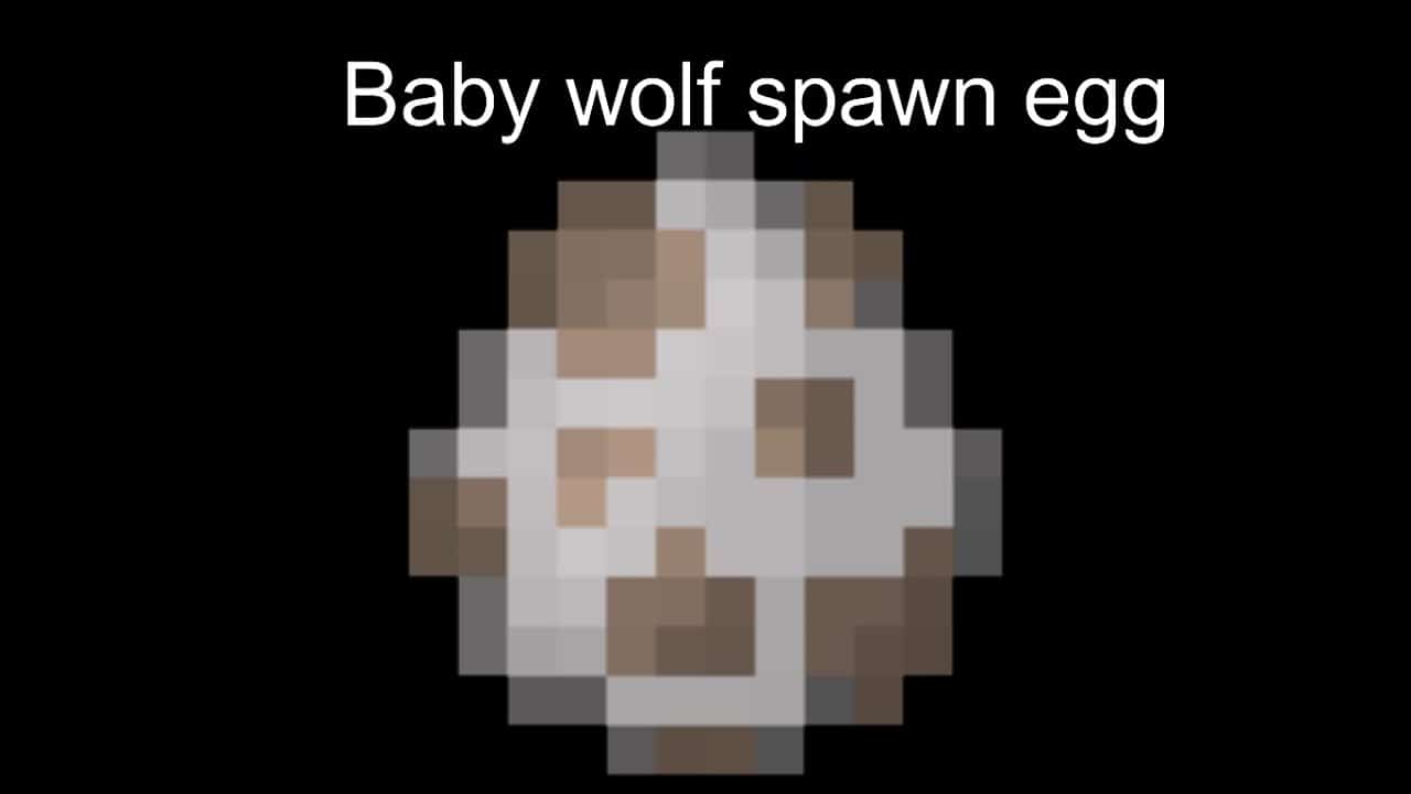 Trứng chó sói trong Minecraft