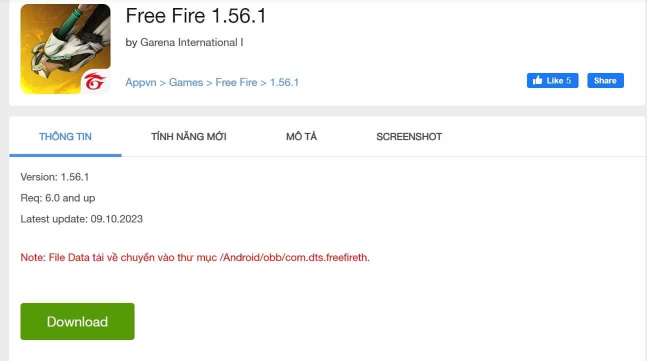 App Free Fire Mod 1.56.1