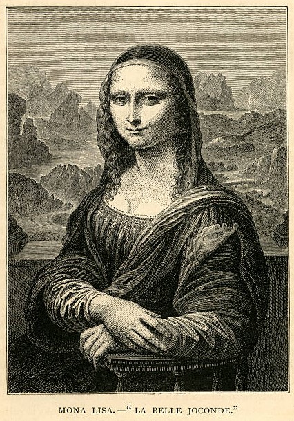 Hình vẽ Mona Lisa cực đẹp
