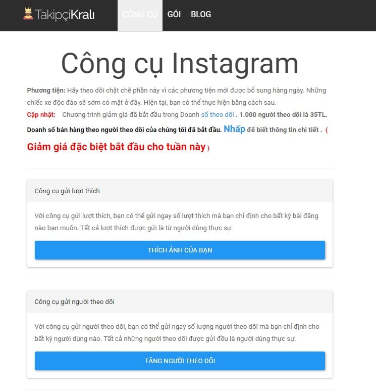 Sử dụng web để hack follow Instagram trên máy tính