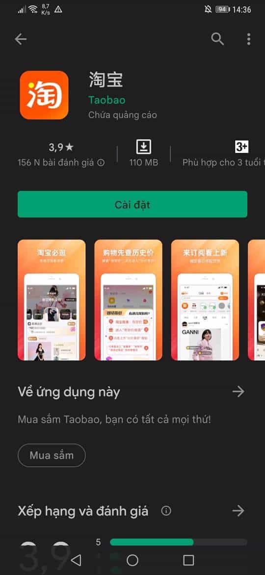 Tải về App Taobao trên điện thoại Android và iOS