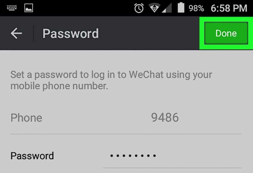 Thường xuyên thay đổi mật khẩu Wechat