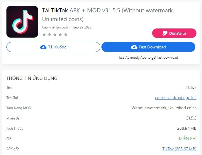 TikTok APK + MOD v31.5.5