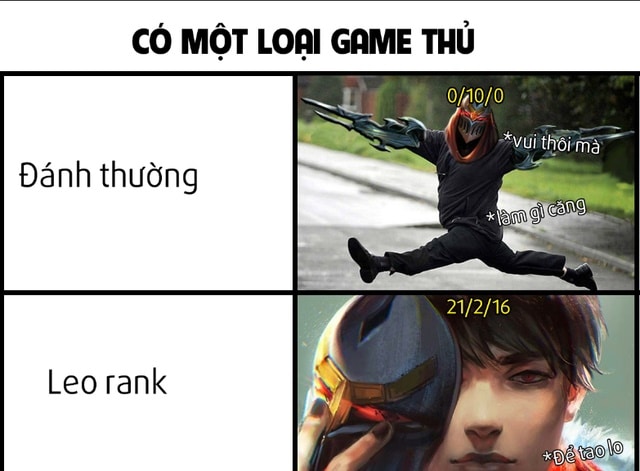 Meme Rank Liên Quân hài hước