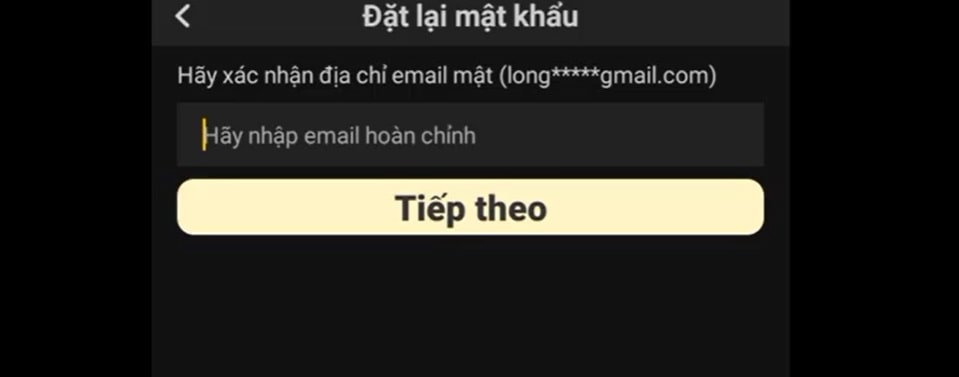 Điền mail của bạn